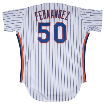 1987 Sid Fernandez Game Used New York Mets Home Jersey 